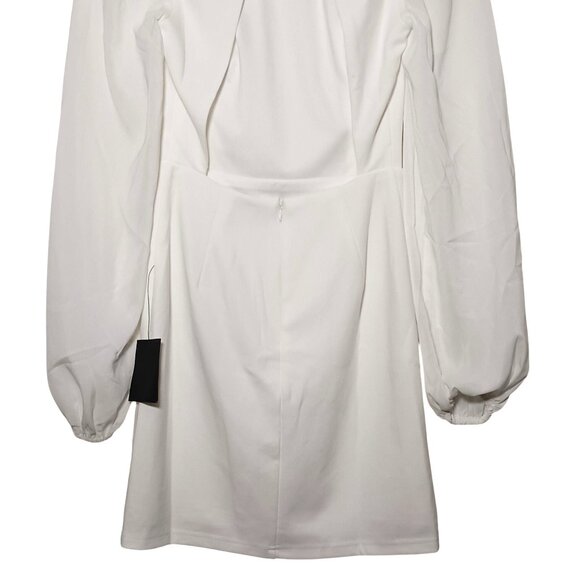 NEW Lulus Exceptionally Flirty White Long Sleeve Backless Mini Dress Size XS - Picture 8 of 13